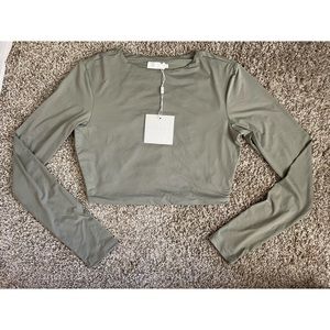 Meshki - Long Sleeve Crop Top